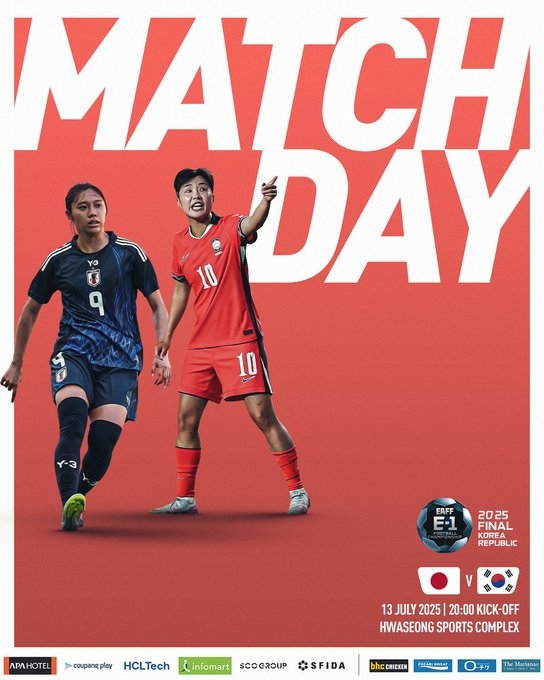 日本志在三連冠！東亞杯-日本女足vs韓國女足首發(fā)出爐