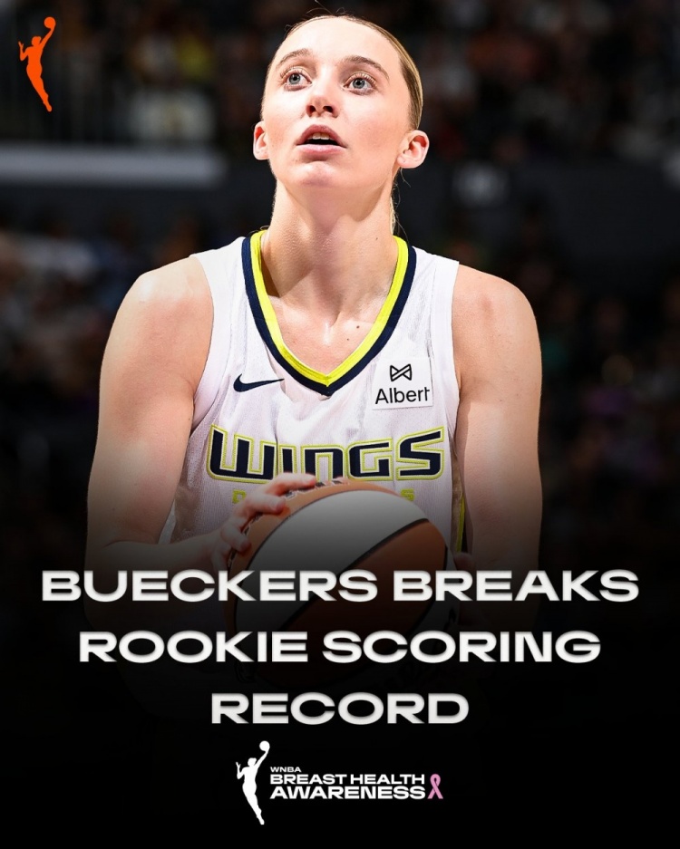 佩奇昨日44分創(chuàng)多項紀(jì)錄 以八成多命中率轟40+WNBA歷史首人