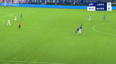 梅州反擊變申花反擊！吳曦單刀兜射死角完成雙響，申花4-0梅州！